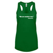 We are Number One Womens Racerback Tank Top