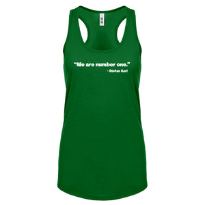 We are Number One Womens Racerback Tank Top