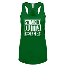 Straight Outta Riskey Reels Womens Racerback Tank Top
