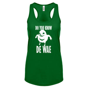 Racerback Do You Know De Wae Womens Tank Top