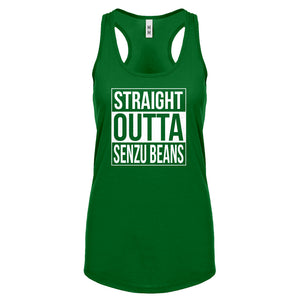 Straight Outta Senzu Beans Womens Racerback Tank Top