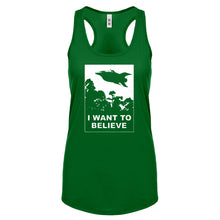 I Want to Believe Planet Express Womens Racerback Tank Top