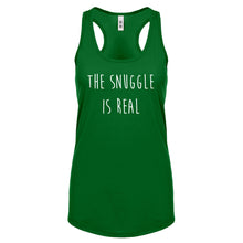 The Snuggle is Real Womens Racerback Tank Top