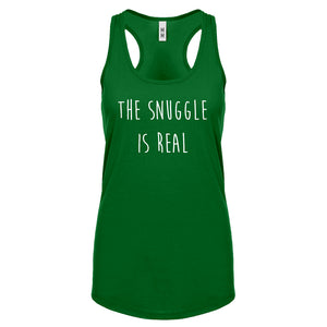 The Snuggle is Real Womens Racerback Tank Top