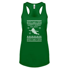 Racerback Happy Human Holiday Womens Tank Top