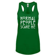 Racerback Normal People Scare Me Womens Tank Top