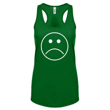 Sad Face Womens Racerback Tank Top