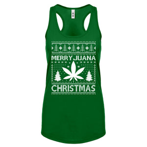 Racerback MerryJuana Christmas Womens Tank Top
