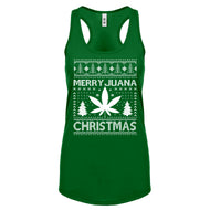 Racerback MerryJuana Christmas Womens Tank Top