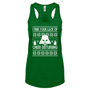 Racerback I Find Your Lack of Cheer Disturbing Womens Tank Top