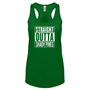Racerback Straight Outta Shady Pines Womens Tank Top
