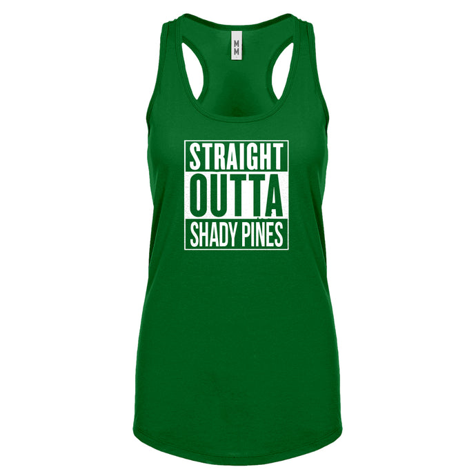 Racerback Straight Outta Shady Pines Womens Tank Top