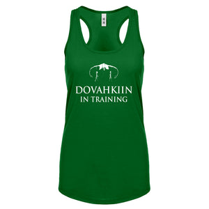 Dovahkiin in Training Womens Racerback Tank Top
