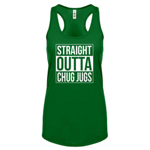 Straight Outta Chug Jugs Womens Racerback Tank Top
