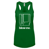 Racerback Blow Me Game Cartridge Womens Tank Top