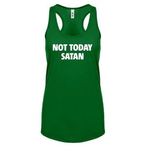Not Today Satan Womens Racerback Tank Top