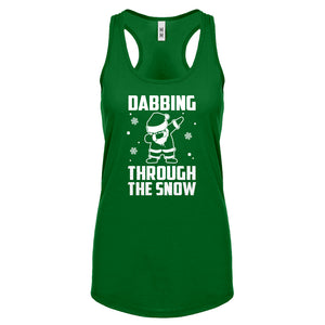 Dabbing through the Snow Womens Racerback Tank Top