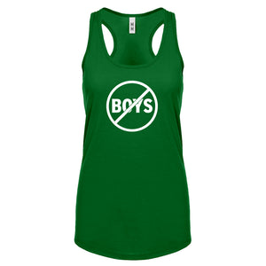 No Boys Womens Racerback Tank Top
