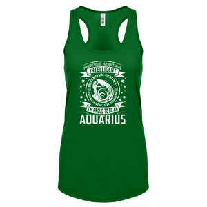 Racerback Aquarius Astrology Zodiac Sign Womens Tank Top
