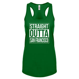 Straight Outta San Francisco Womens Racerback Tank Top