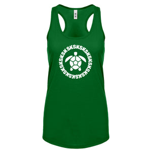 Turtle Sksksk Womens Racerback Tank Top