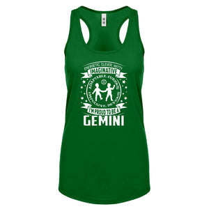 Racerback Gemini Astrology Zodiac Sign Womens Tank Top