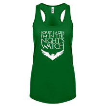 Racerback Sorry Ladies Nights Watch Womens Tank Top