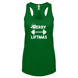 Merry Liftmas Womens Racerback Tank Top