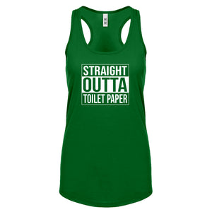 Straight Outta Toilet Paper Womens Racerback Tank Top