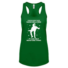 Racerback When Those Sleigh Bells Ring Womens Tank Top