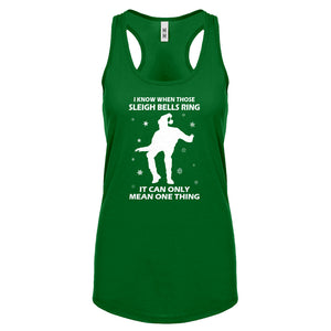 Racerback When Those Sleigh Bells Ring Womens Tank Top