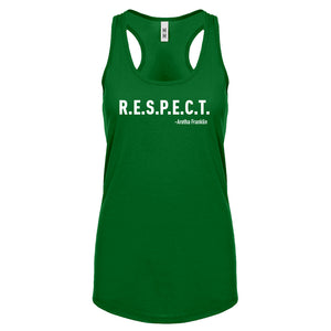 RESPECT Womens Racerback Tank Top