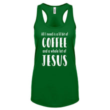 Lil Bit Coffee Whole Lotta Jesus Womens Racerback Tank Top