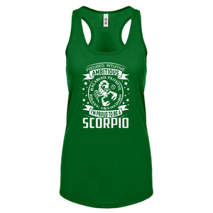 Scorpio Astrology Zodiac Sign Womens Racerback Tank Top