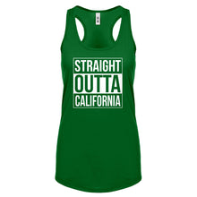Straight Outta California Womens Racerback Tank Top