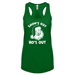 Snows Out Ho's Out Womens Racerback Tank Top