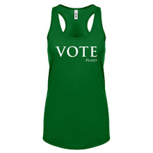 Vote -Plato Womens Racerback Tank Top
