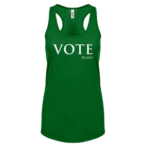 Vote -Plato Womens Racerback Tank Top