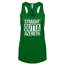 Straight Outta Azeroth Womens Racerback Tank Top