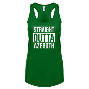 Straight Outta Azeroth Womens Racerback Tank Top