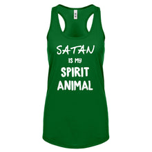 Satan is my Spirit Animal Womens Racerback Tank Top