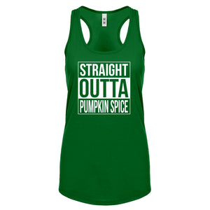 Straight Outta Pumpkin Spice Womens Racerback Tank Top