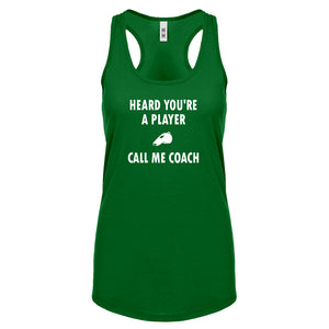 Racerback Call me Coach Womens Tank Top