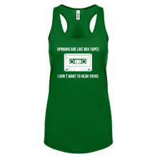 Opinions are like Mixtapes Womens Racerback Tank Top