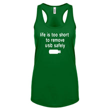 Racerback Remove USB Safely Womens Tank Top