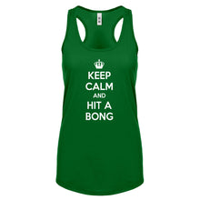 Racerback Keep Calm and Hit a Bong Womens Tank Top