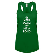 Racerback Keep Calm and Hit a Bong Womens Tank Top