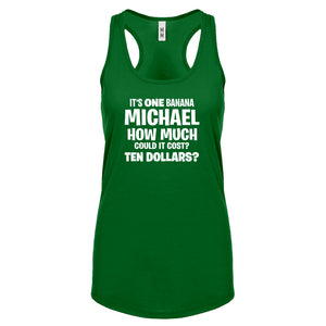 Its ONE BANANA Michael Womens Racerback Tank Top
