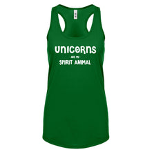 Unicorns are my Spirit Animal Womens Racerback Tank Top