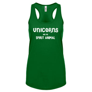 Unicorns are my Spirit Animal Womens Racerback Tank Top